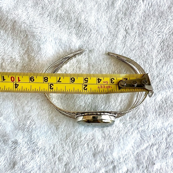 925 Abundance Pyrite Bracelet Cuff - Picture 7 of 10